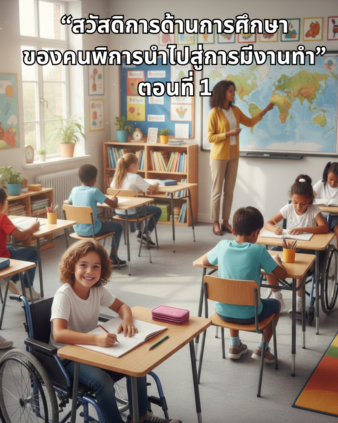 สวัสดิการด้านการศึกษาของคนพิการนำไปสู่การมีงานทำ ตอนที่ 1